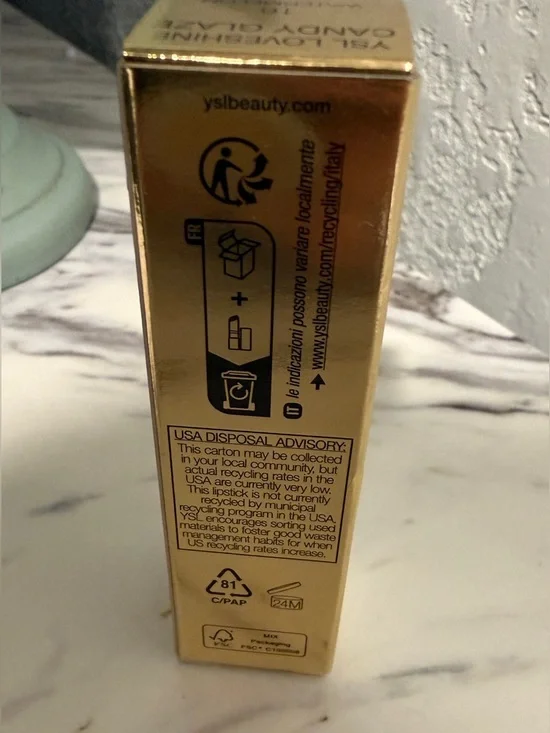 YSL Loveshine Candy Glaze Lip Gloss Stick 16 Watermelon High NIB Full Size - Picture 8 of 10